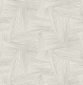 4155-27353 - Reid Grey Woven Geometric Wallpaper