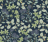 4155-72814 - Mildred Indigo Botanical Trail Wallpaper