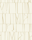 4155-72818 - Huntington Gold Geometric Stripe Wallpaper