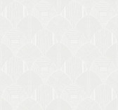 4155-72806 - Meyberg Silver Geometric Wallpaper