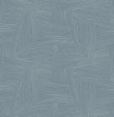 4155-27334 - Reid Sky Blue Woven Geometric Wallpaper