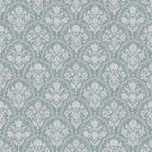 AST6351 - Frances Blue Fishscale Wallpaper