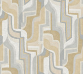 4135-72703 - Tulum Khaki Surreal Shapes Wallpaper