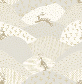 4135-27298 - Peter Light Grey Rabbit Fields Wallpaper