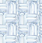 4135-27273 - Lolly Blue Arches Wallpaper