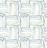 4135-27270 - Lolly Teal Arches Wallpaper