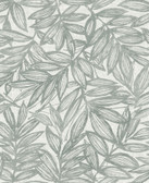 4146-27234 - Rhythmic Grey Leaf Wallpaper