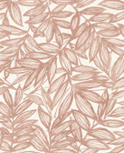 4146-27232 - Rhythmic Coral Leaf Wallpaper