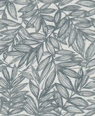 4146-27230 - Rhythmic Denim Leaf Wallpaper