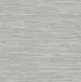 4146-27263 - Exhale Light Grey Woven Faux Grasscloth Wallpaper