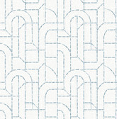 4146-27222 - Integrity Blue Arched Outlines Wallpaper