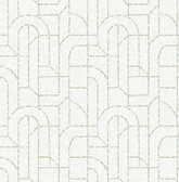 4146-27220 - Integrity Light Green Arched Outlines Wallpaper