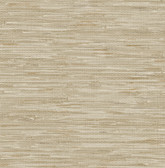 4146-27259 - Exhale Light Brown Woven Faux Grasscloth Wallpaper