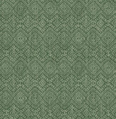4146-27256 - Gallivant Green Woven Geometric Wallpaper
