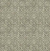 4146-27255 - Gallivant Black Woven Geometric Wallpaper