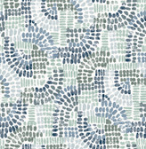 4146-27215 - Wanderer Blueberry Mosiac Wallpaper