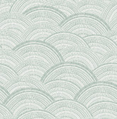 4146-27202 - Encircle Sea Green Geometric Wallpaper