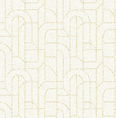 4146-27219 - Integrity Yellow Arched Outlines Wallpaper