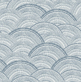 4146-27200 - Encircle Indigo Geometric Wallpaper