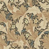 4153-82015 - Granville Apricot Leafy Vine Wallpaper