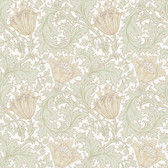 4153-82002 - Anemone Light Green Floral Trail Wallpaper