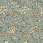 4153-82034 - Cray Light Blue Floral Trail Wallpaper
