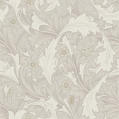 4153-82011 - Granville White Leafy Vine Wallpaper