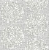 4141-27121 - Salma Grey Medallion Wallpaper