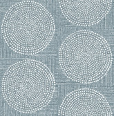 4141-27123 - Salma Denim Medallion Wallpaper
