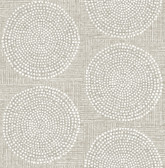 4141-27120 - Salma Beige Medallion Wallpaper