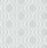 4141-27101 - Burton Pewter Modern Ogee Wallpaper