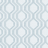 4141-27102 - Burton Light Blue Modern Ogee Wallpaper