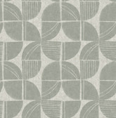 4141-27113 - Baxter Sea Green Semicircle Mosaic Wallpaper