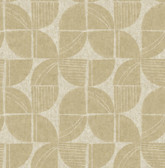 4141-27114 - Baxter Honey Semicircle Mosaic Wallpaper