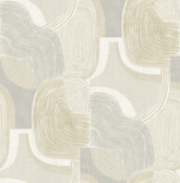 4141-27129 - Hollace Honey Geometric Wallpaper