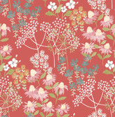 4122-27019 - Cultivate Red Springtime Blooms Wallpaper