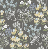 4122-27018 - Cultivate Grey Springtime Blooms Wallpaper