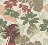 4122-72408 - Medellin Neutral Rainforest Floor Wallpaper