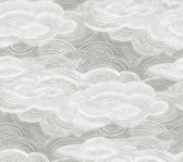4122-72406 - Vision Grey Stipple Clouds Wallpaper