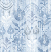 4122-27013 - Pavord Blue Floral Shibori Wallpaper