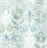 4122-27012 - Pavord Green Floral Shibori Wallpaper