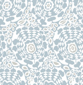 4122-27039 - Divine Light Blue Abstract Medallion Wallpaper