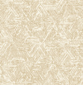 4122-27033 - Retreat Light Brown Quilted Geometric Wallpaper