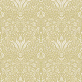 4143-34038 - Mara Yellow Tulip Ogee Wallpaper