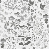 4143-22029 - Groh Grey Floral Wallpaper