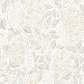 4143-22023 - Turi Khaki Twining Vines Wallpaper