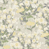 4143-22012 - Hava Yellow Meadow Flowers Wallpaper