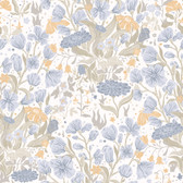 4143-22010 - Hava Light Blue Meadow Flowers Wallpaper