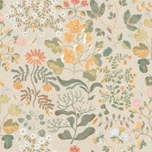 4143-22003 - Groh Apricot Floral Wallpaper