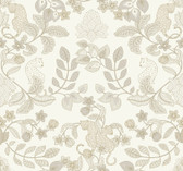 4034-72132 - Getty Cream Jungle Damask Wallpaper